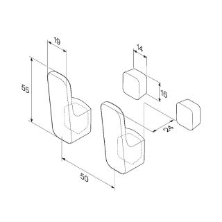 Крючок AM.PM Func A8F35622 Черный матовый